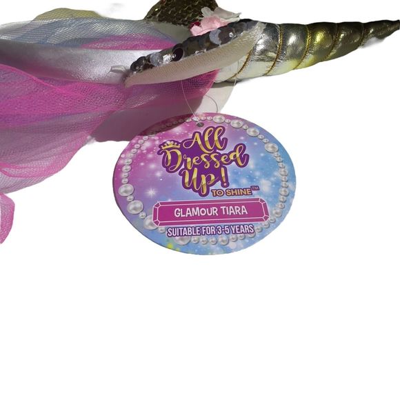 All Dressed Up To Shine Unicorn Glamour Tiara Dress Up Ages 3-5 years - Picture 5 of 9